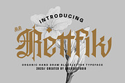 Rettvik - Blackletter Typeface, a Blackletter Font by Arendxstudio (Thumbnail 1 of 9)