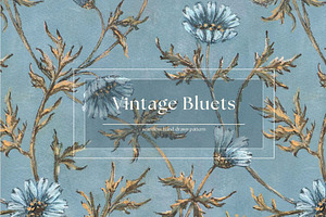 Vintage Bluets Pattern