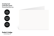 3 Greeting Card Photoshop Mock-Ups, a Print Template by Rocket & Indigo (Thumbnail 10 of 10)