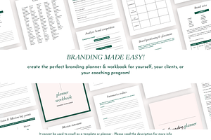 Branding Planner & Workbook Canva