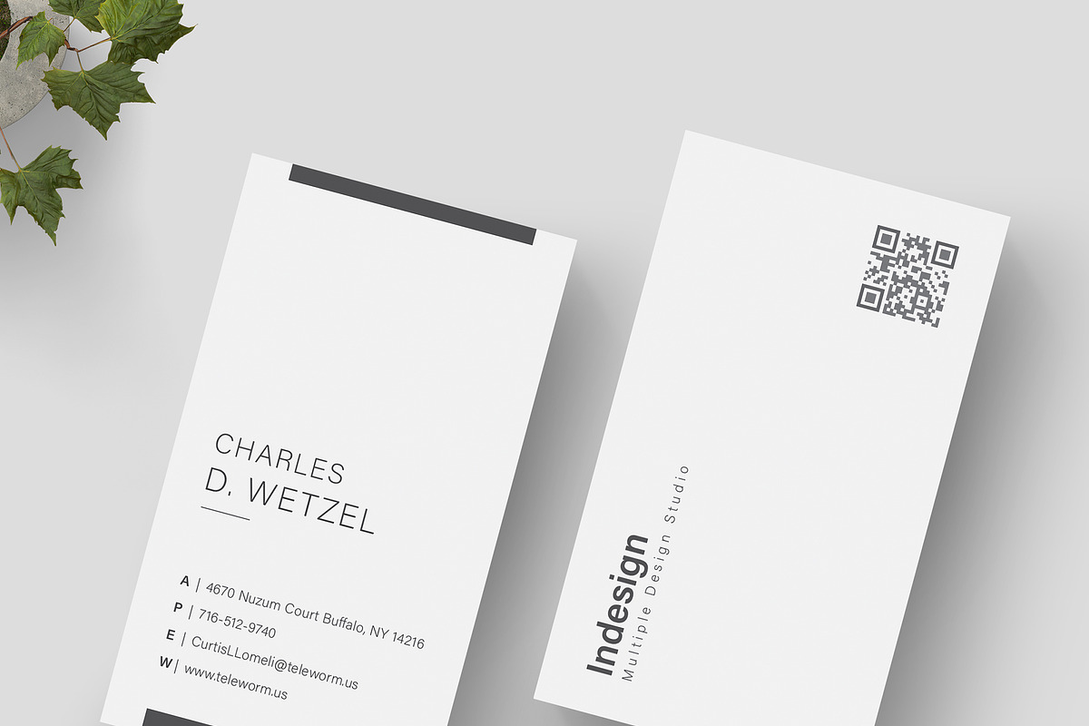 Minimalist Business Card Template, a Business Card Template by TelaTemplates (Photo 6 of 7)