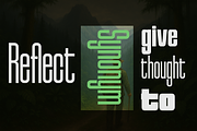Reflect of Strictly Condensed, a Sans Serif Font by groens (Thumbnail 2 of 5)