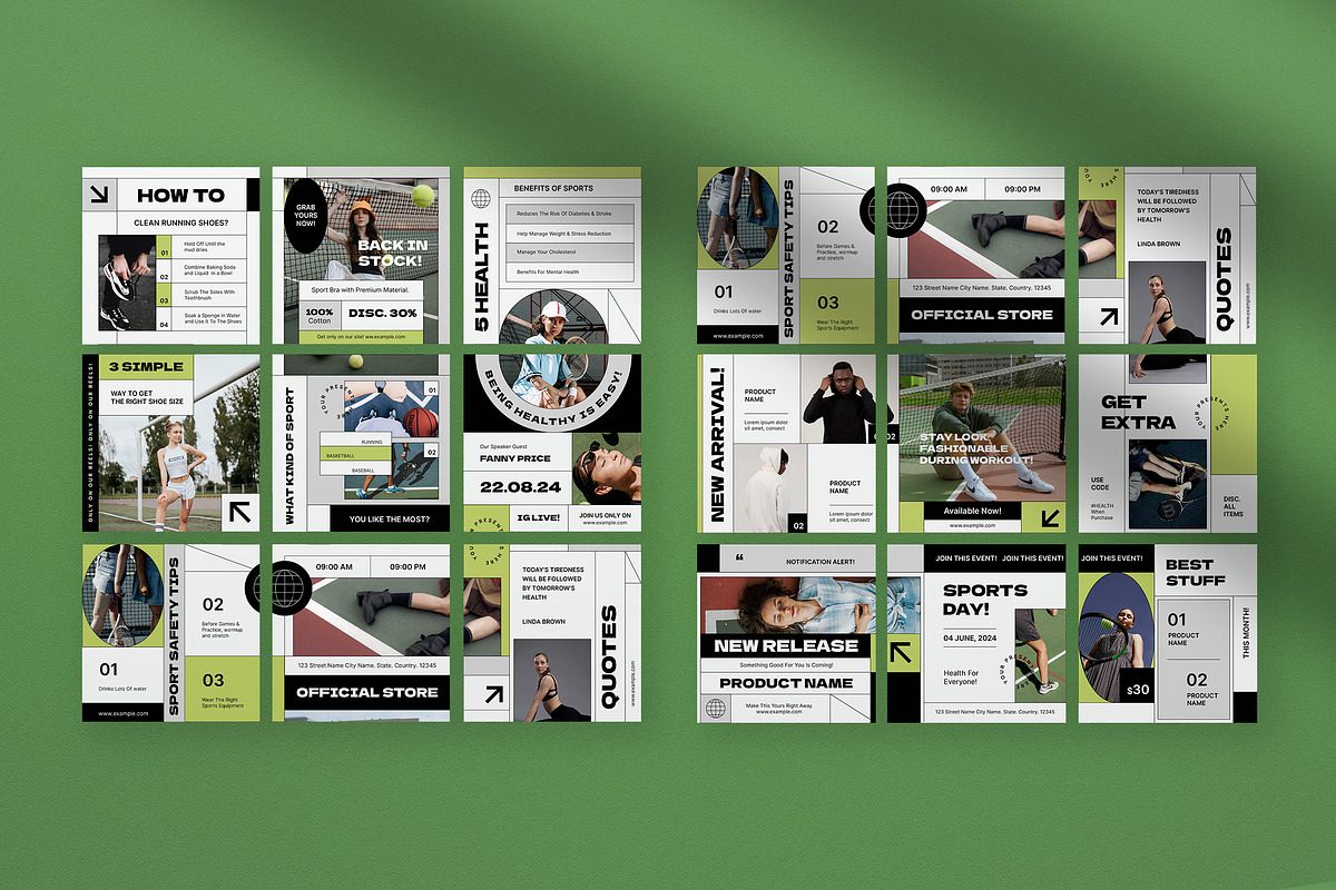 Streetwear Instagram Puzzle, a Social Media Template by graphicook (Photo 3 of 3)