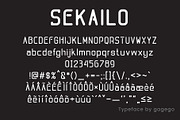 SEKAILO FONT SANS SERIF, a Sans Serif Font by gagego (Thumbnail 2 of 3)
