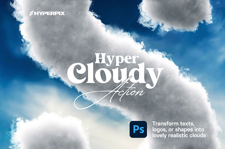 Realistic Photoshop Cloud Effect, an Action Add-On by Hyperpix Productions