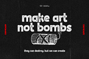 Chemicalife - Hand Drawn Letterpress, a Sans Serif Font by ikiiko (Thumbnail 4 of 7)
