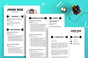 Photo Collage Resume Template