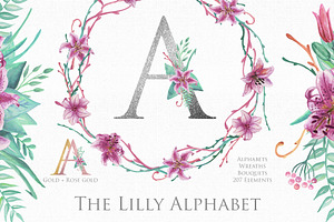 Lilly Alphabet Graphic Set
