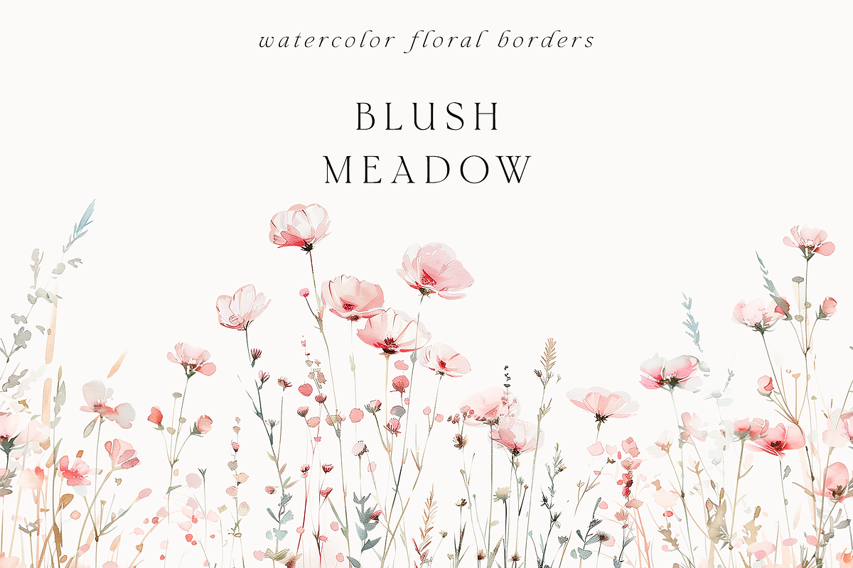 Waterolor Floral Borders Bundle, a Decorative Illustration by Lana Elanor (Photo 23 of 97)