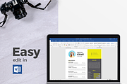 Modern Resume & CV Template, a Resume Template by Hito Graphic (Thumbnail 6 of 8)
