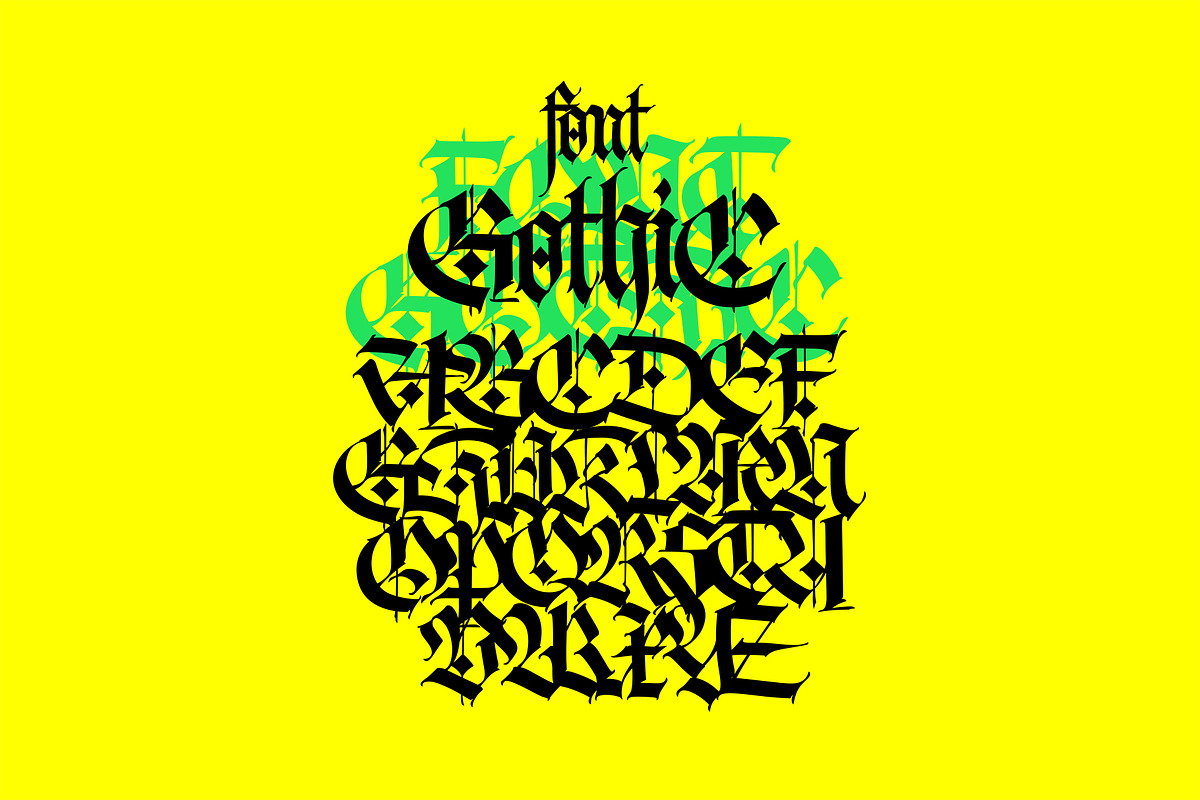 Gothic vector letters - 13, an Object Graphic by GeekClick (Photo 6 of 16)