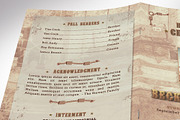Cow Girl Funeral Program Word, a Brochure Template by Four C Graphic (Thumbnail 6 of 10)