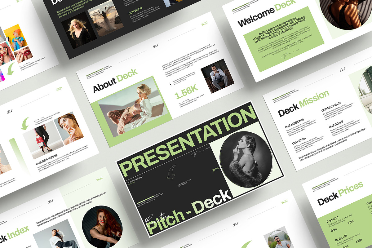 Creative Pitch Deck Presentation, a Presentation Template by MightyDesign (Photo 1 of 7)