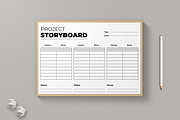 Storyboard Template, a Stationery Template by MightyDesign (Thumbnail 1 of 6)