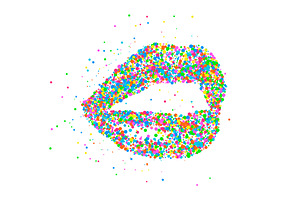 Icons Of Female Lips Print