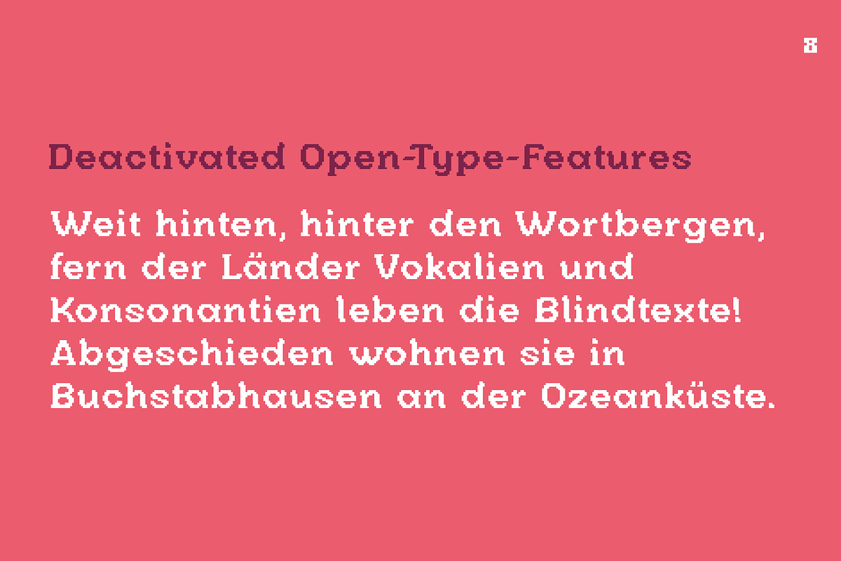 Strek – Pixel Font, a Sans Serif Font by Max Glimm Type (Photo 8 of 11)