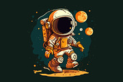 Astronaut t-shirt bundle. 20 vector, a Technology Illustration by Fractal fonts & graphics (Thumbnail 21 of 21)
