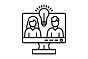 Group Users Line Icon, an Outline Icon by Pexelpy (Thumbnail 2 of 2)