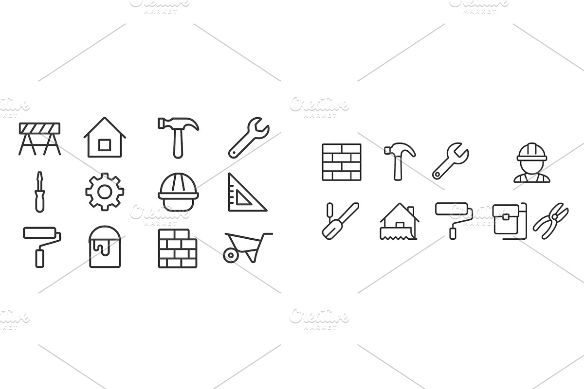 Construction tools and equipment, an Illustration by ZinetroN