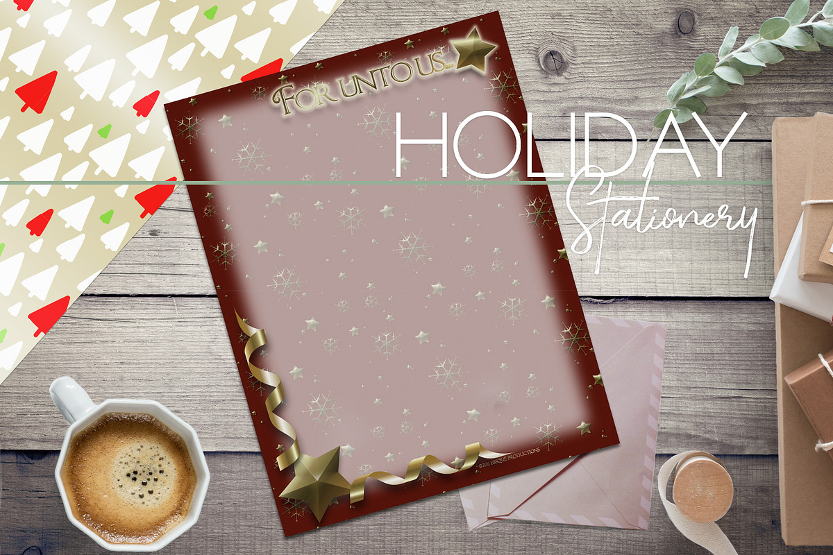 For Unto Us... Stationery, a Stationery Template by Essqué Productions (Photo 1 of 2)