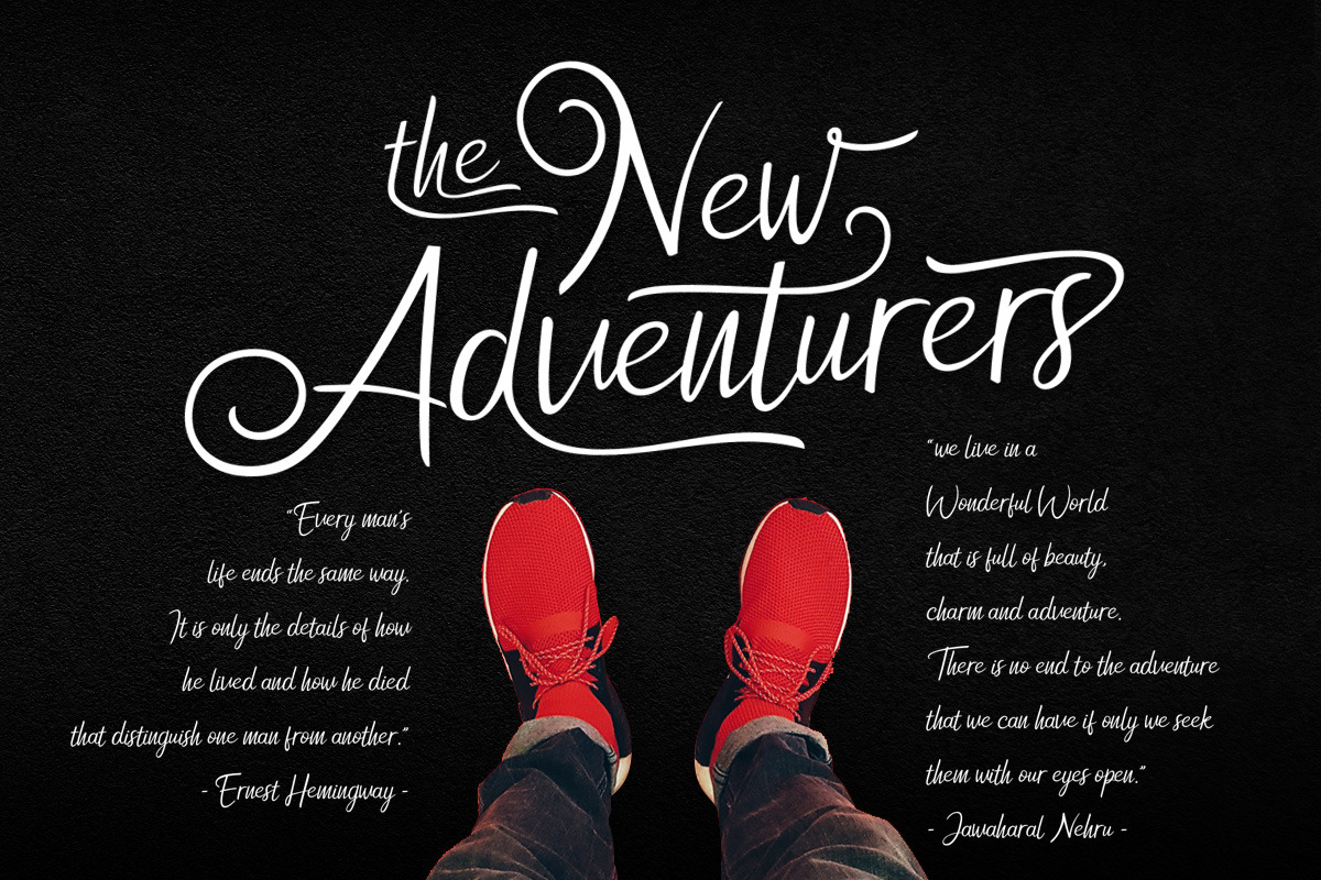 New Florence - Modern Classic Font, a Script Font by HIRO.std (Photo 3 of 15)