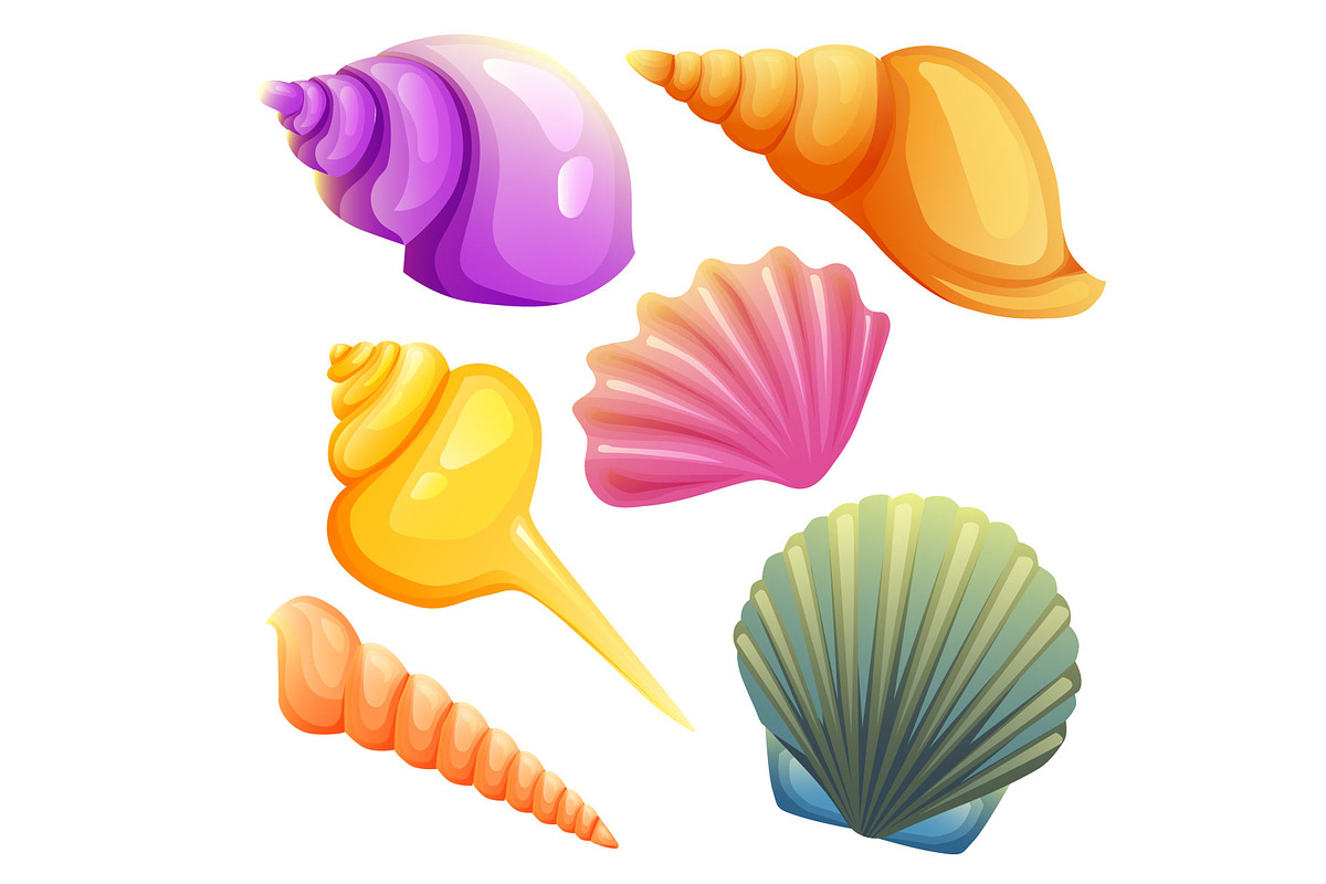 sea shell and star fish icon element, an Object Graphic by Propylparaben (Photo 2 of 5)