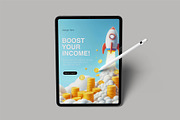 Tablet Screen Mockup, an iPad Mockup by lamorastudio (Thumbnail 2 of 14)