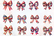 Patchwork Valentine's day bow PNG, an Illustration by RobertsArt (Thumbnail 4 of 7)