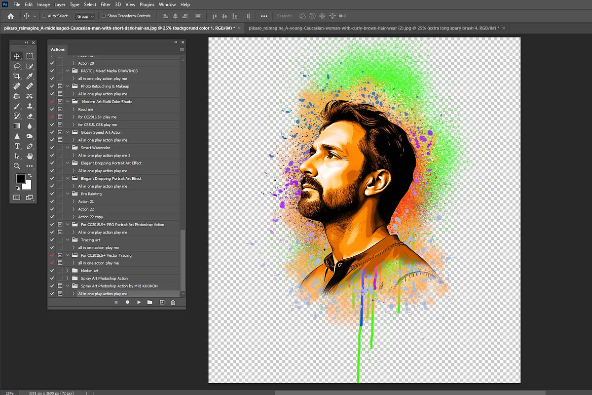 Spray Art Photoshop Action, an Action Add-On by MRI STUDIO (Photo 13 of 14)