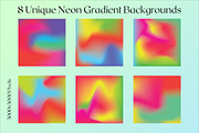 VIVID - Neon Abstract Gradients, a Texture Graphic by dunagency (Thumbnail 2 of 4)