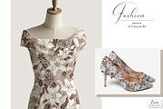 Ivory Lilies Pattern & Motifs, a Pattern Graphic by Zeesi Design Garden (Thumbnail 3 of 11)
