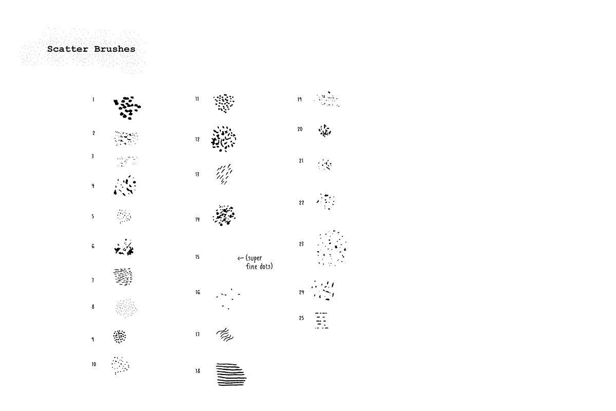 100 Illustrator Brushes, a Brush Add-On by JaninaA (Photo 7 of 7)