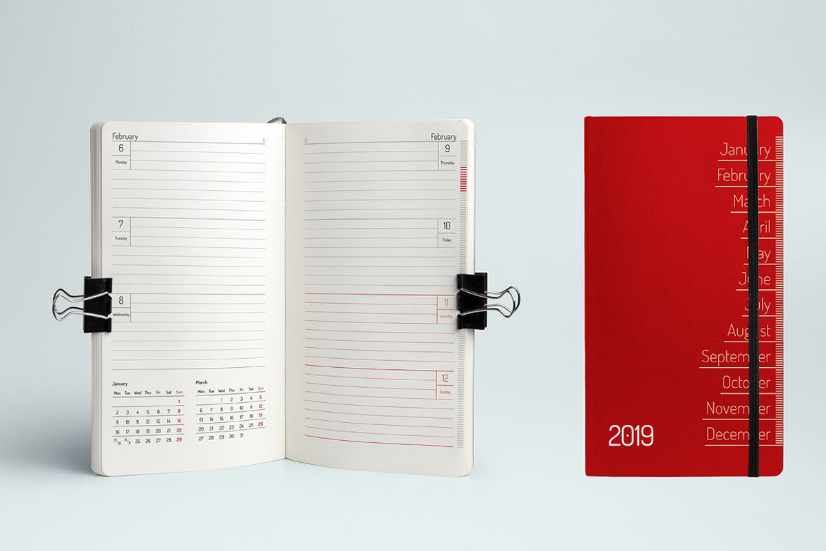 Pocket planner 2019, a Stationery Template by GFXTemplate (Photo 3 of 3)