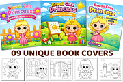 Kawaii Cute Princess Coloring Book, a Decorative Illustration by Ink Gallery (Thumbnail 2 of 3)
