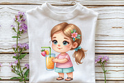 Watercolor Summer Beach Kids Clipart, an Illustration by CraftArtStudio (Thumbnail 3 of 6)