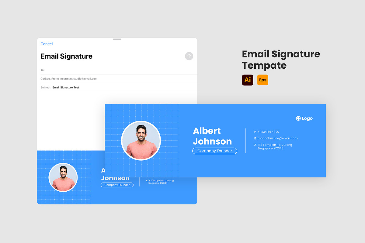 Email Signature Template, an Email Template by Neermana