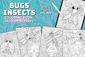 Bugs And Insects Coloring Book