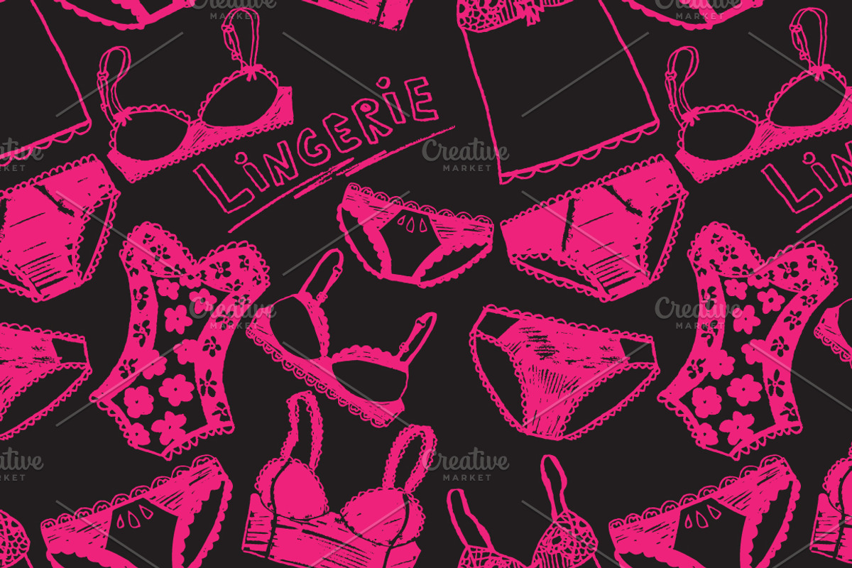 Lingerie felt-tip pen illustrations, an Object Graphic by tamara.comotomka (Photo 3 of 3)