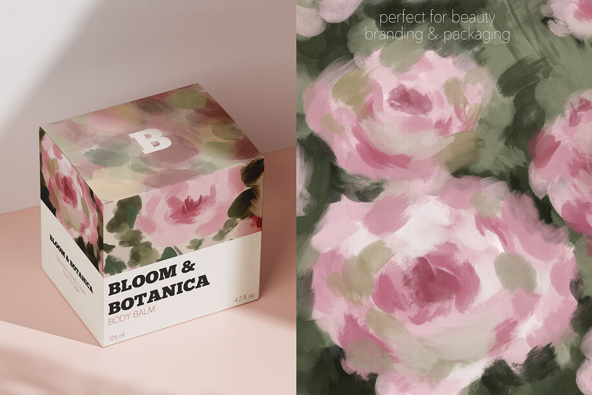 Floral Texture Backgrounds Pack, a Background Graphic by Mio Buono (Photo 4 of 17)