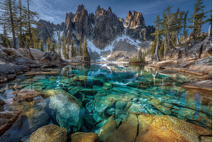 In the summer, a wide-angle view of, a Nature Photo by ZinetroN