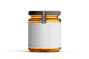 Honey Jar Mockup Set, a Packaging Mockup by pixelmock (Thumbnail 8 of 15)