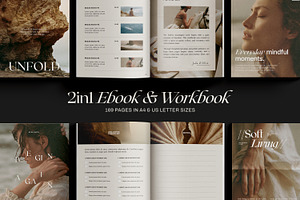 2n1 Ebook & Workbook Templates, a Magazine Template by Wildnun Studio
