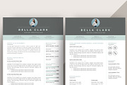 Professional Resume Template RE002, a Resume Template by Draca Design Co (Thumbnail 2 of 4)