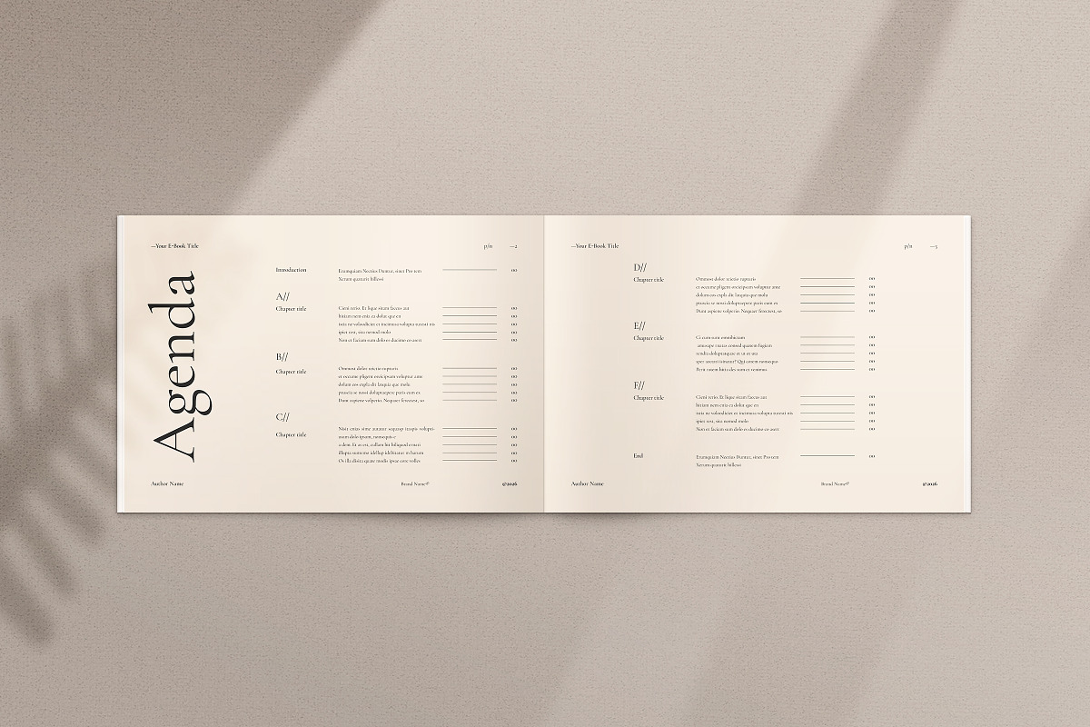 Digital E-Book Landscape Template, a Magazine Template by ArtisanaAura (Photo 3 of 18)