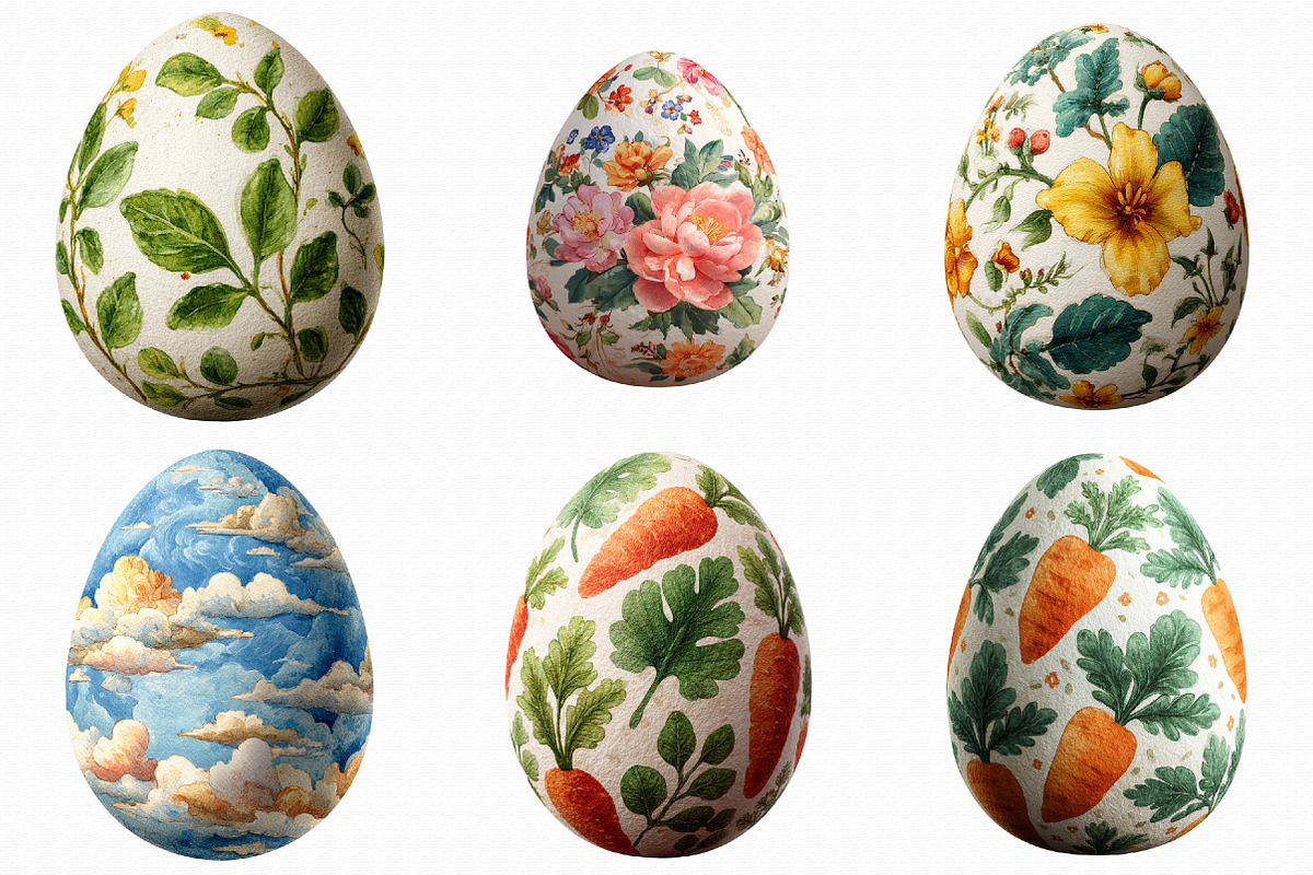 Easter Egg Pattern Clipart, an Illustration by Libby Wishes (Photo 6 of 7)