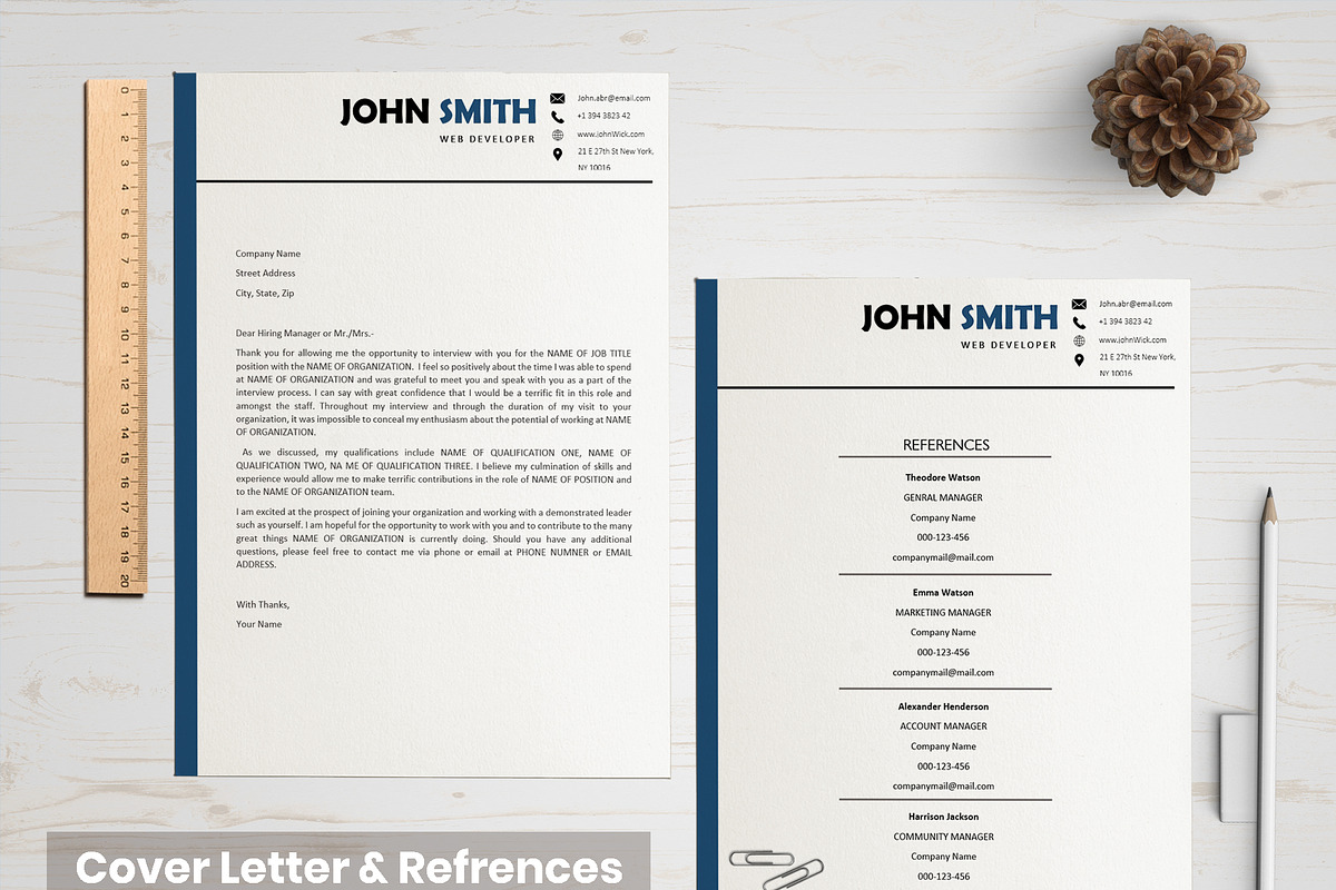 Professional Resume/ CV Bundle, a Resume Template by Wow Designs (Photo 15 of 21)