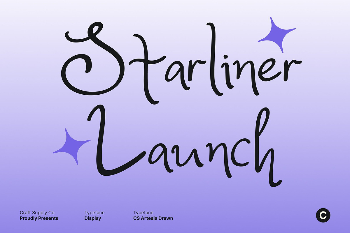 CS Artesia Drawn, a Handwritten Font by Craft Supply Co. (Photo 5 of 8)