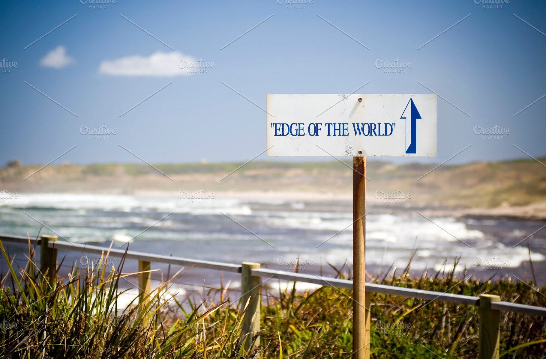 Edge of the World Sign, a Nature Photo by THP Creative