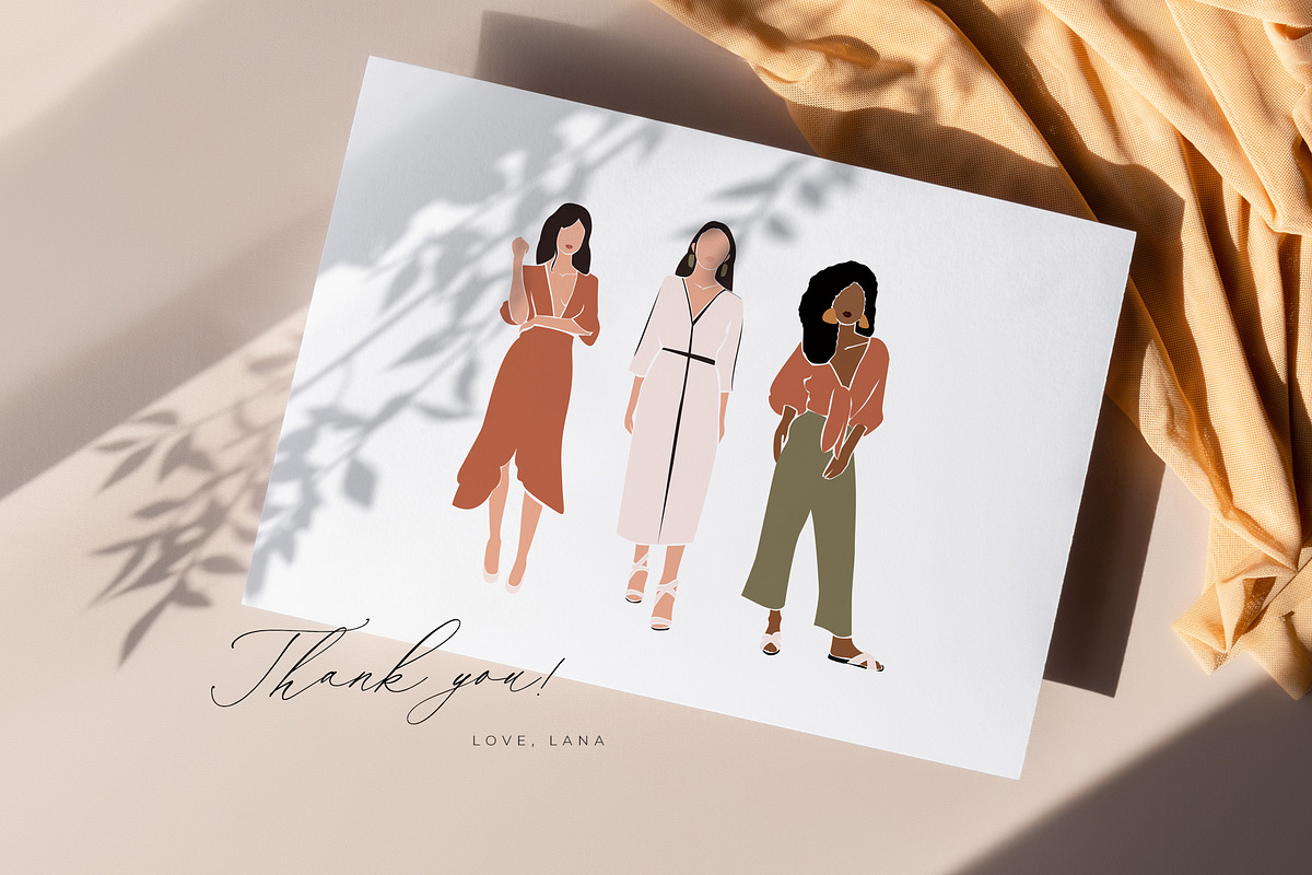 ABSTRACT GALLERY modern women prints, a Person Illustration by Lana Elanor (Photo 8 of 8)