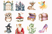 Fairytale Watercolor Clipart, an Illustration by Design Market (Thumbnail 3 of 5)
